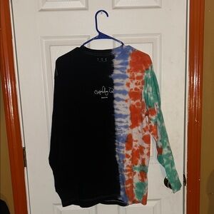 TDE Schoolboy Q Blank Face Tour Tye Dye Long Sleeve size Large